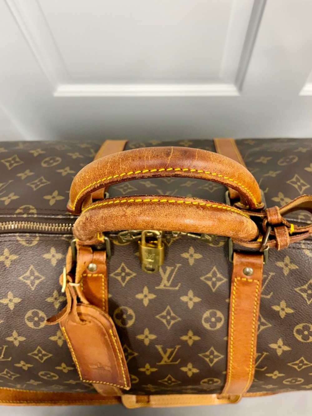 Vintage Louis Vuitton Monogram Keepall Bandouliere 55 - Picture 5 of 13